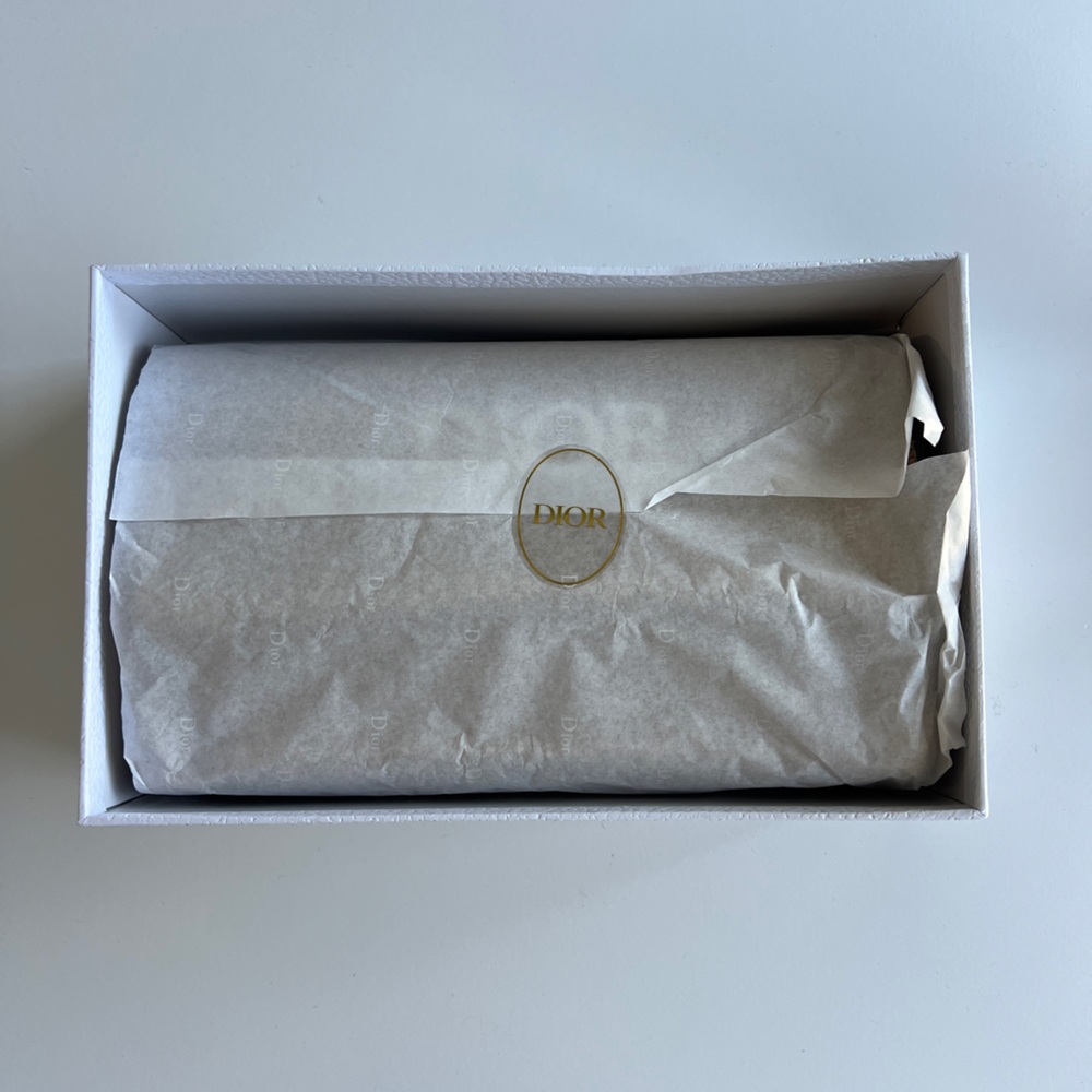 Dior Beige Woven Shoulder Bag with Acrylic Chain - Picture 14 of 16